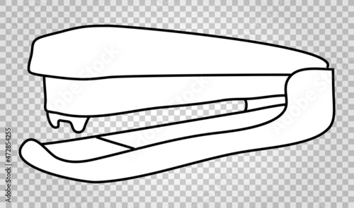 Bild auf Leinwand Stapler. Hand-drawn colorless vector illustration