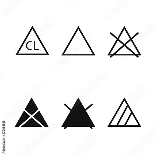 Free Download Laundry washing symbols, icons for drying. Vector illustration. - GFXLoad