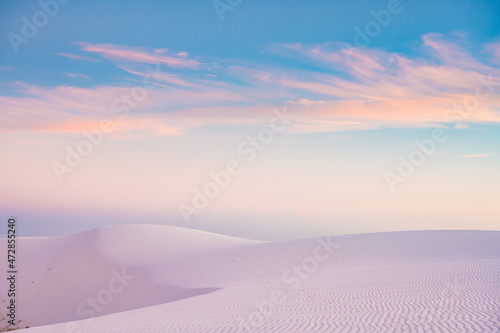 Color Begins to Appear In The Sky Over White Sands