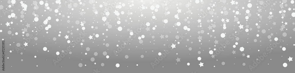 Grey Dots Vector Grey Panoramic Background. White Grey Dots Vector Grey Panoramic Background. White
