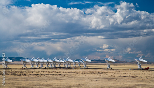 USA, New Mexico. Very Large Array of the National Radio Astronomy Observatory near Socorro, New Mexico. photo