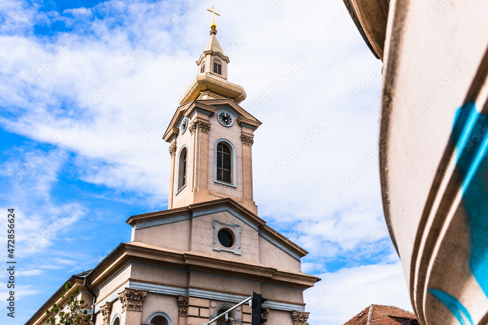 Fototapeta premium Cathedral Church in the historic center of Novi Sad, Serbia
