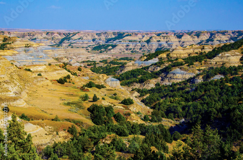 USA, North Dakota, Theodore Roosevelt National Park, Bentonite Clay overlook © Danita Delimont