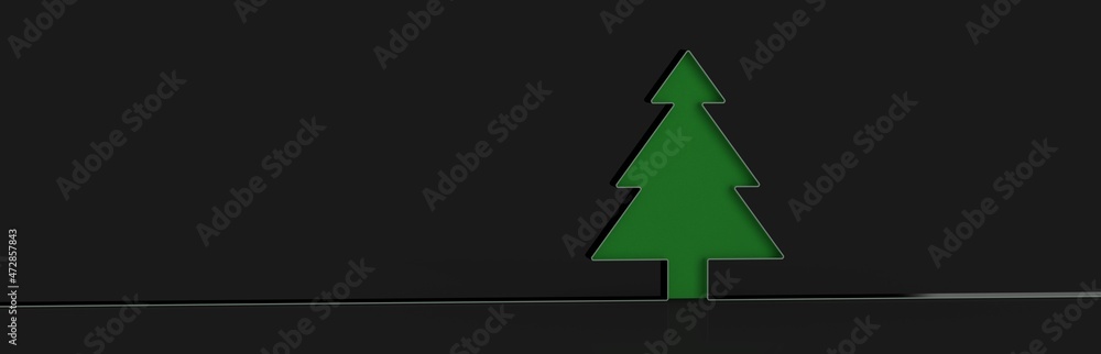 merry christmas card modern 3d minimal tree merry christmas card modern 3d minimal tree