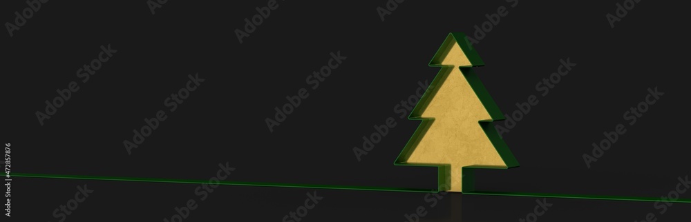 scene abstract christmas tree 3d rendering scene abstract christmas tree 3d rendering