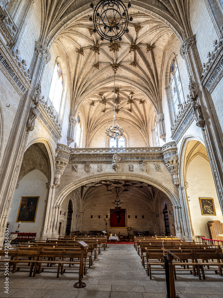 Interior of the Monastery of San Juan de los Reyes in the city of Toledo, Spain