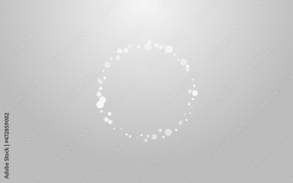 Grey Dots Vector Grey Background. White Shine Grey Dots Vector Grey Background. White Shine
