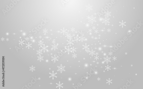 Overlay Confetti Vector Grey Background. White