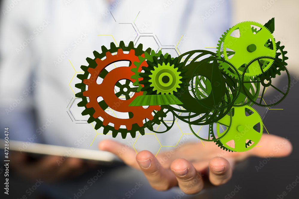 Eco manufacture abstract technology background. Eco manufacture abstract technology background.