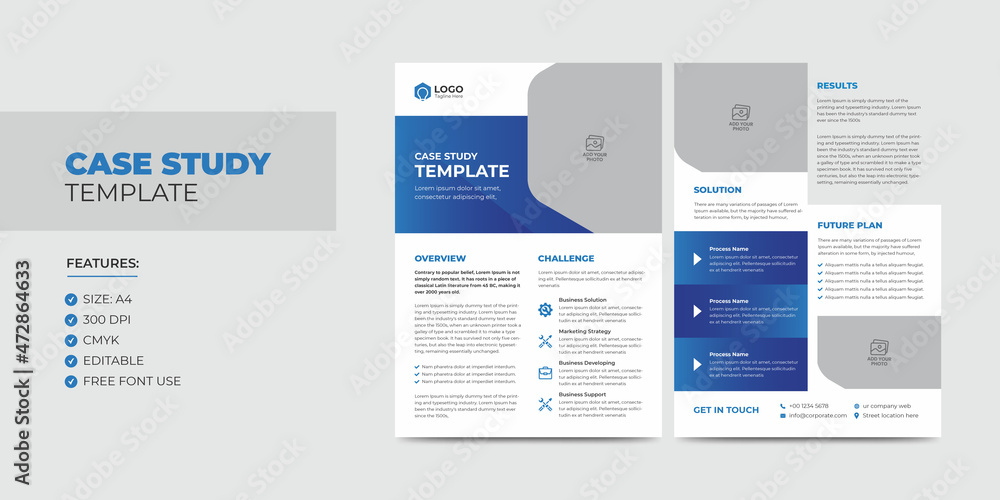 Case Study Template. Corporate Modern Business Double Side Flyer and Poster Template. Modern Case Study Design Case Study Template. Corporate Modern Business Double Side Flyer and Poster Template. Modern Case Study Design