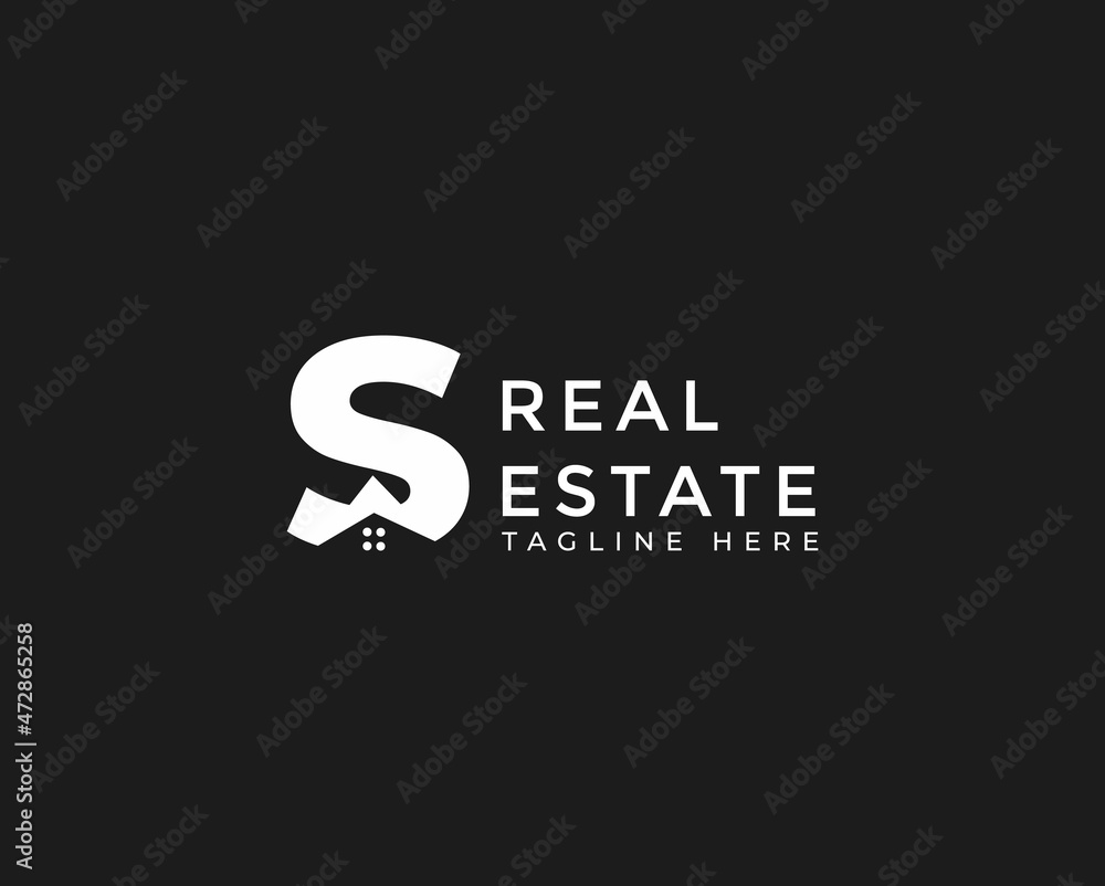 Letter S Black white Real Estate Logo. Construction Architecture Building Logo Design Template Element
Letter S Black white Real Estate Logo. Construction Architecture Building Logo Design Template Element