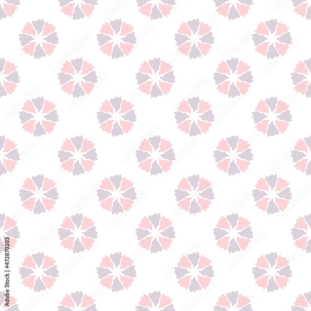 Seamless pattern in minimalists style. Modern decorative texture. Graphic design element for scrapbook, textile, wallpaper, web. Vector illustration.