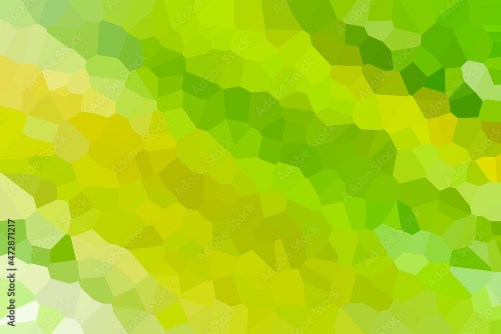 Textured green and yellow mosaic Textured green and yellow mosaic