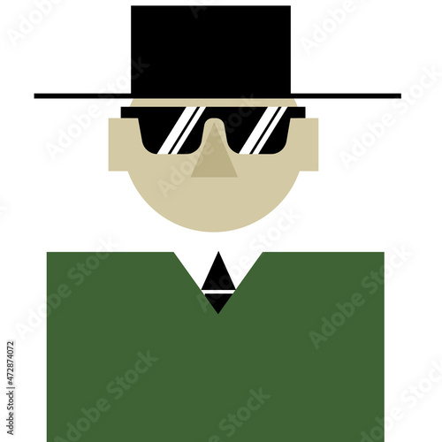 underdog, man wearing sun glasses and black hat