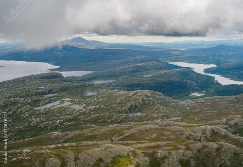 Amazing views from Bitihorn mountain in Norway