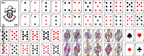 Playing cards, full vector set