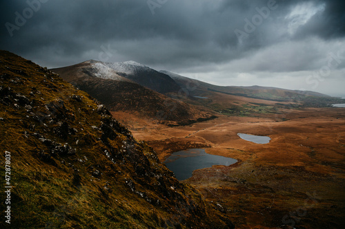 Foto Snow on Mount Brandon from Conor Pass Dingle Peninsula Ireland