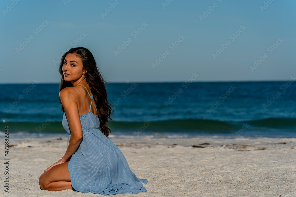 Lovely Mixed Race Bikini Model Posing Outdoors On A Caribbean Beach Lovely Mixed Race Bikini Model Posing Outdoors On A Caribbean Beach