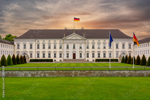 Bellevue palace (residence of president of Germany) in Berlin photo
