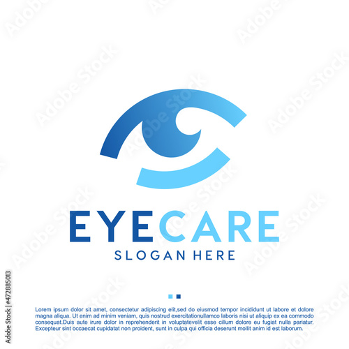eye care , clinic , logo design template
