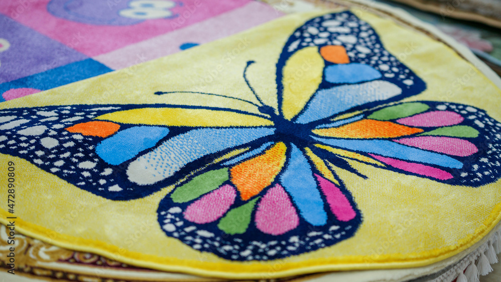 Fototapeta premium Floor carpet. Carpet ornament. Interior design. Timeless carpets.