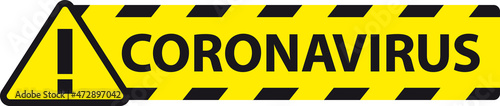 PANNEAU SIGNALISATION DANGER CORONAVIRUS V2