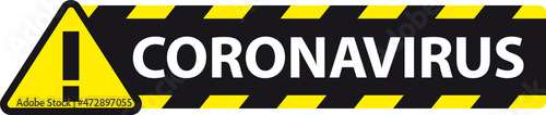 PANNEAU SIGNALISATION DANGER CORONAVIRUS V1