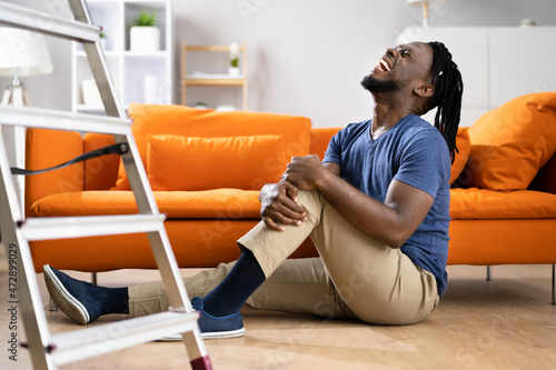 Photography Man Falling From Ladder Accident