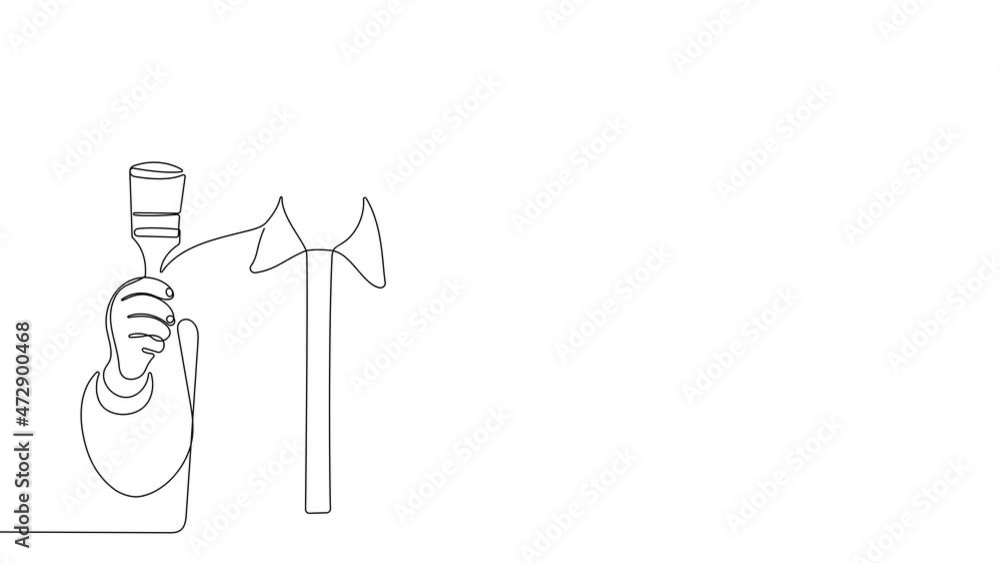4k animated self drawing of continuous line draw of confident professional male painter man wearing uniform using painting brush for your design minimal outline 4k animated self drawing of continuous line draw of confident professional male painter man wearing uniform using painting brush for your design minimal outline