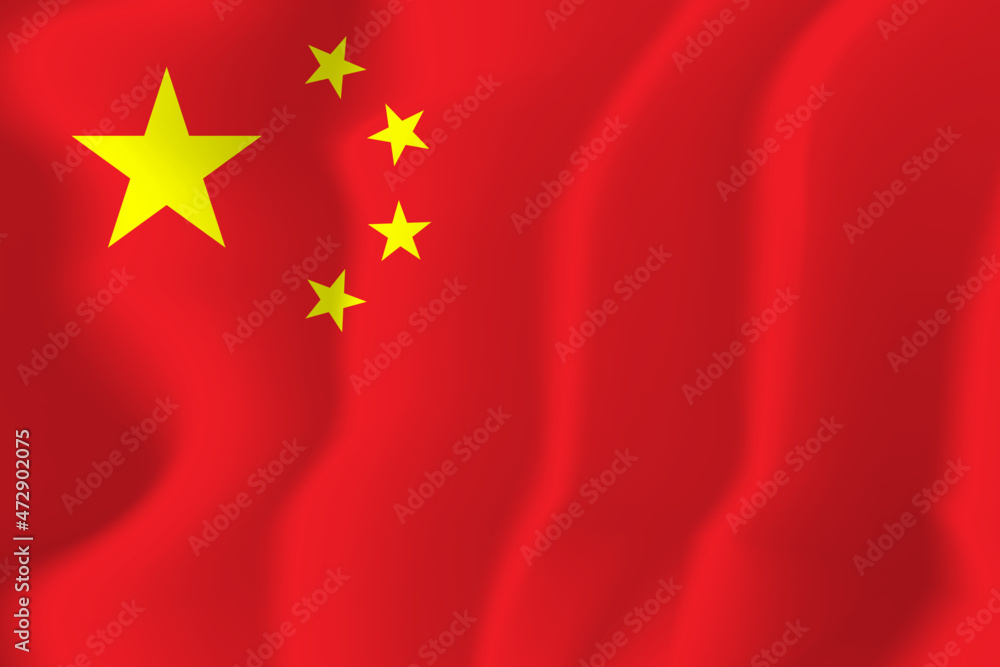 China national flag soft waving background illustration China national flag soft waving background illustration