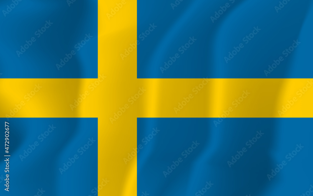 Sweden national flag soft waving background illustration Sweden national flag soft waving background illustration