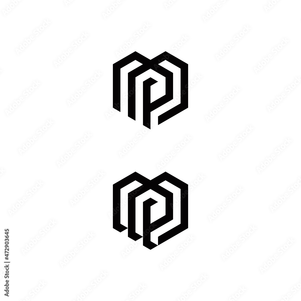 m p mp pm initial love logo design vector template m p mp pm initial love logo design vector template