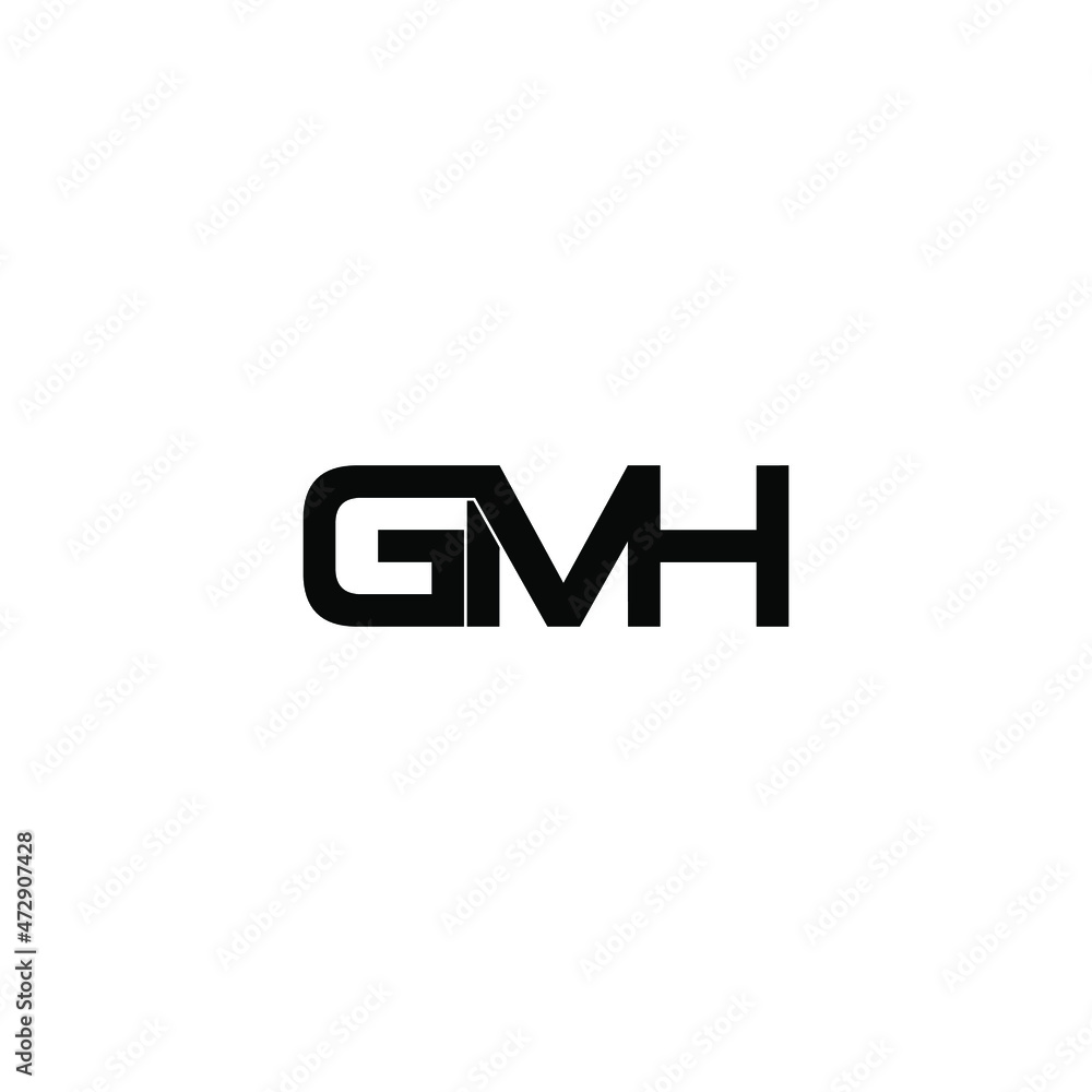 gmh letter initial monogram logo design gmh letter initial monogram logo design