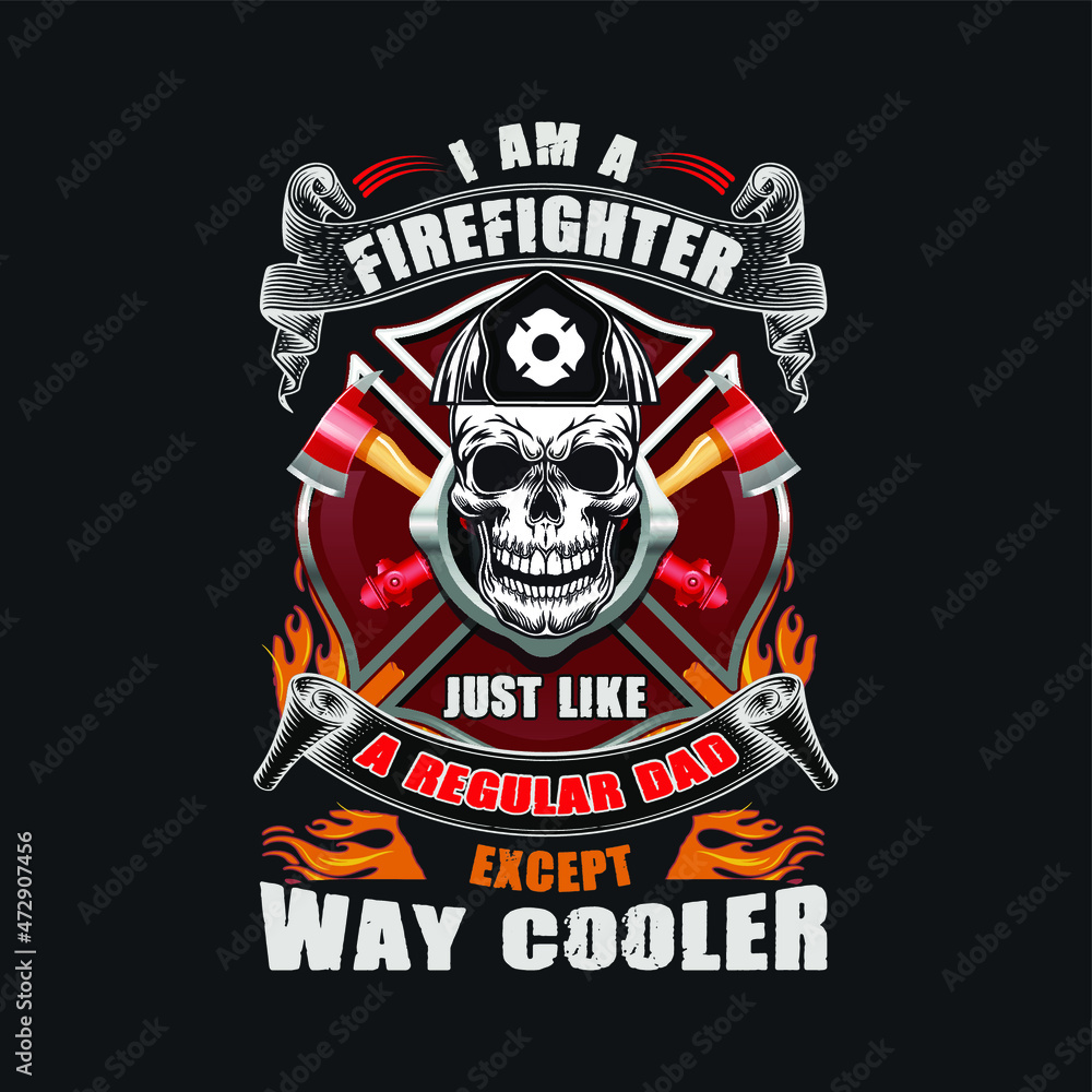 Firefighter t-shirt design 