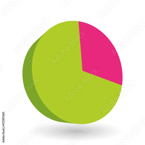 Colorful pie chart design element