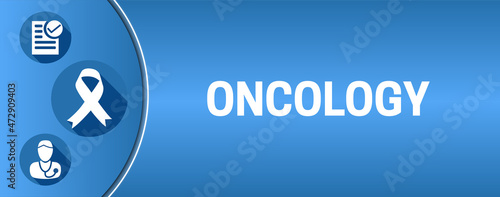 Blue Oncology Banner Illustration