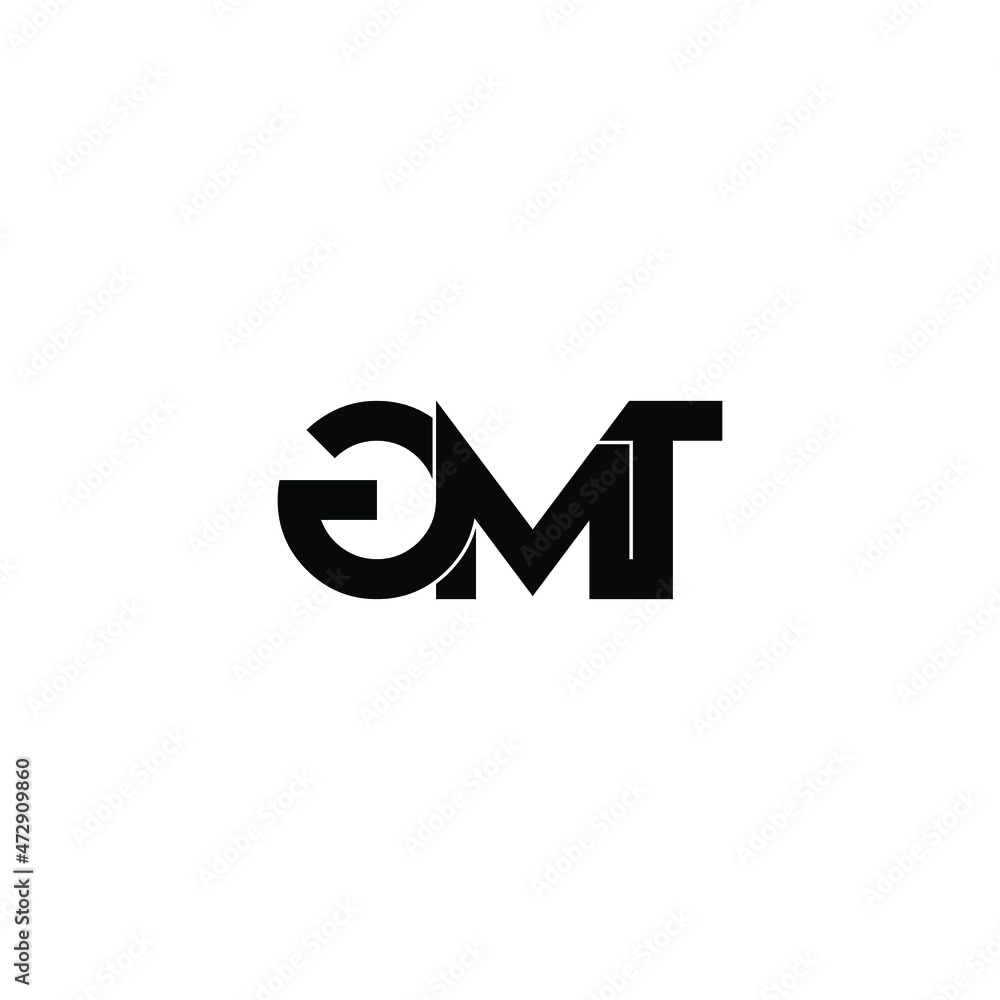 gmt letter initial monogram logo design gmt letter initial monogram logo design