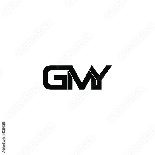 gmy letter initial monogram logo design