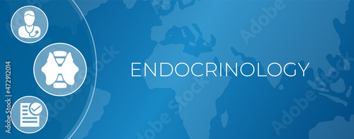 Blue Endocrinology Medical Background Design