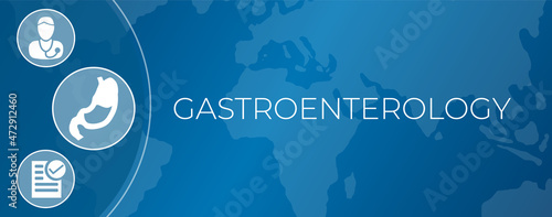 Blue Gastroenterology Banner Background Design