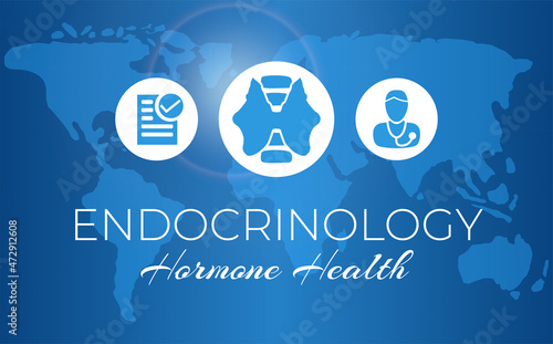 Endocrinology - Hormone Health Medical Background Design