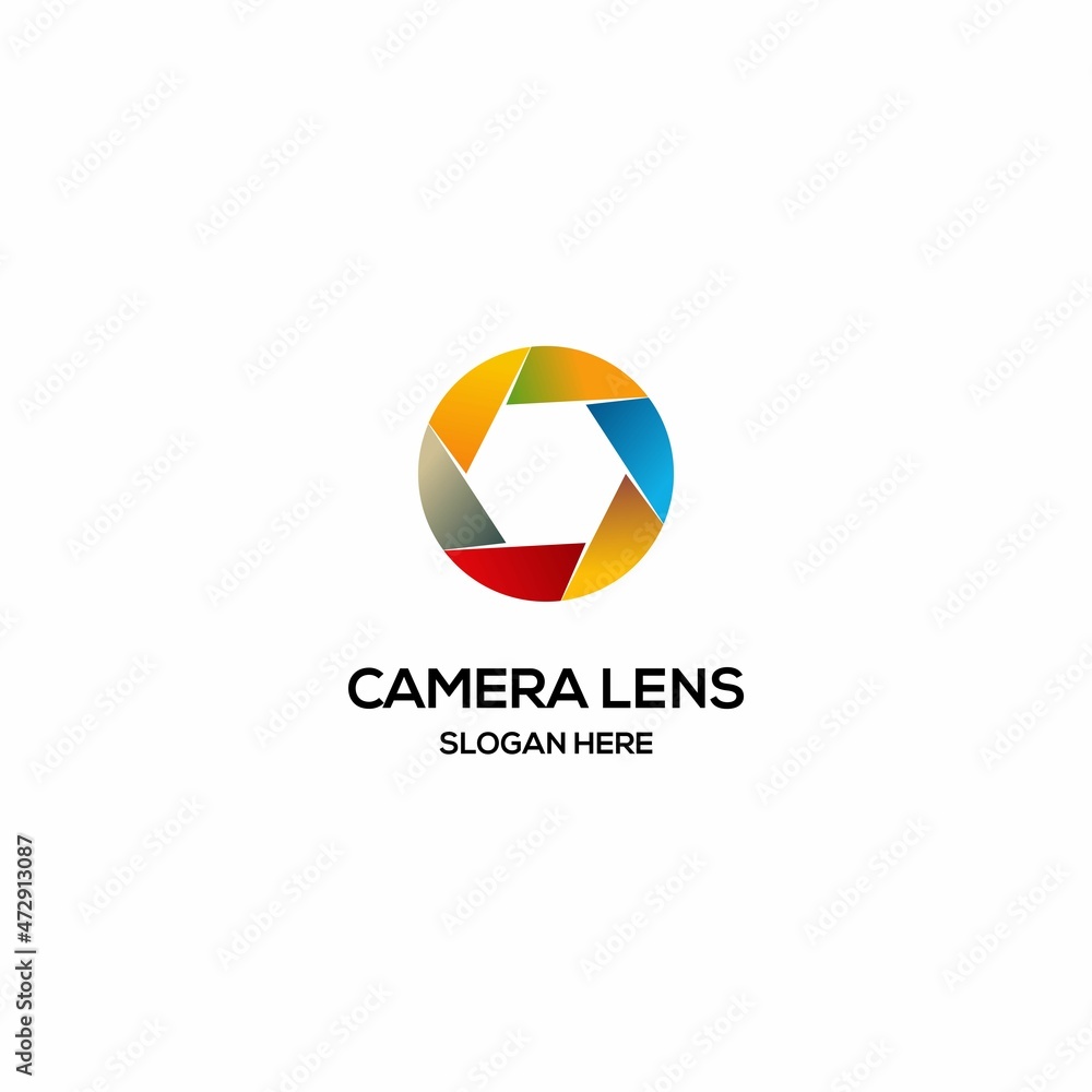 colorful camera lens logo design on isolated background. photography studio logo design icon template
colorful camera lens logo design on isolated background. photography studio logo design icon template