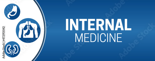 Blue Internal Medicine Illustration Background Banner