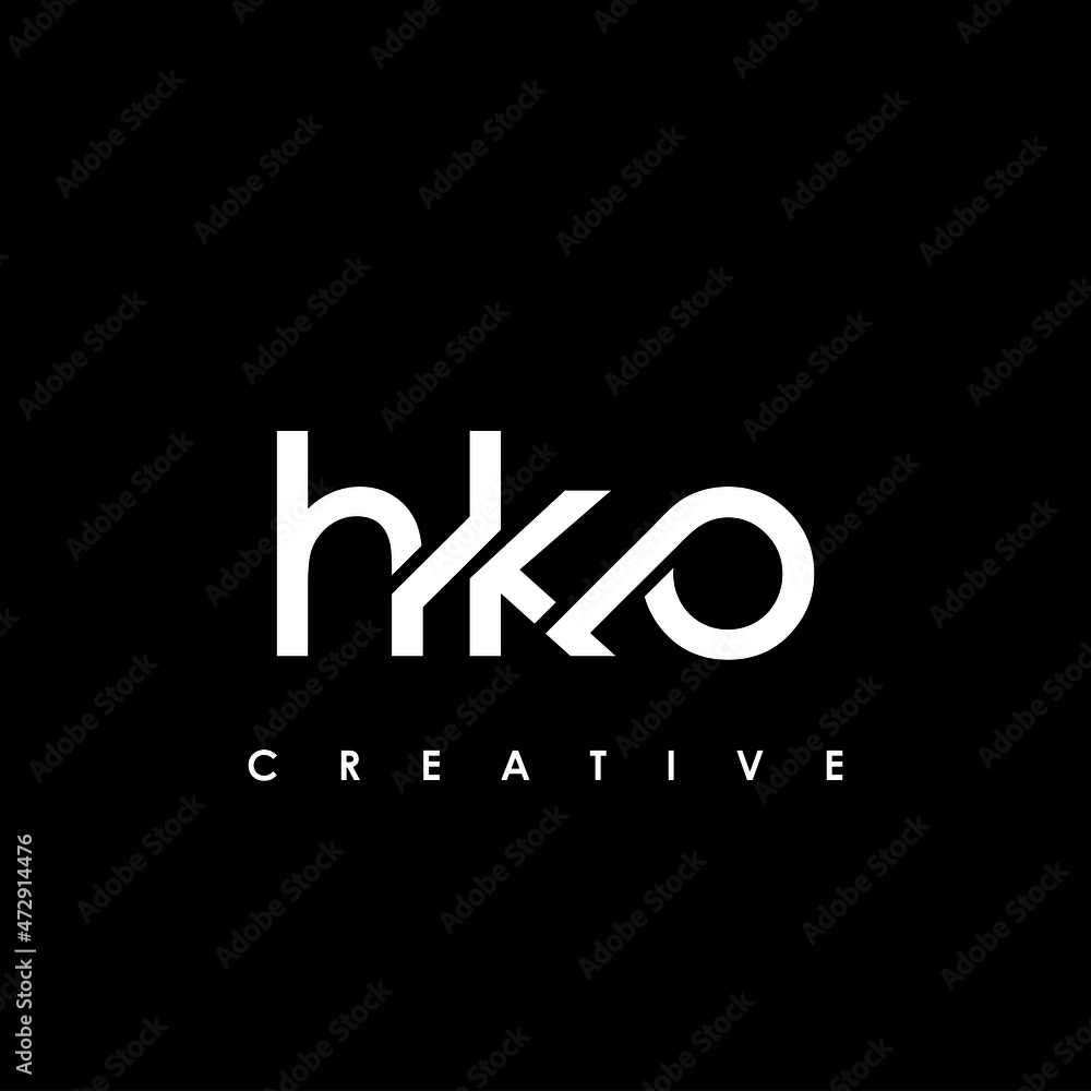 HKO Letter Initial Logo Design Template Vector Illustration HKO Letter Initial Logo Design Template Vector Illustration