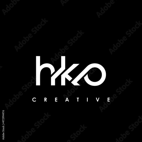 HKO Letter Initial Logo Design Template Vector Illustration photo