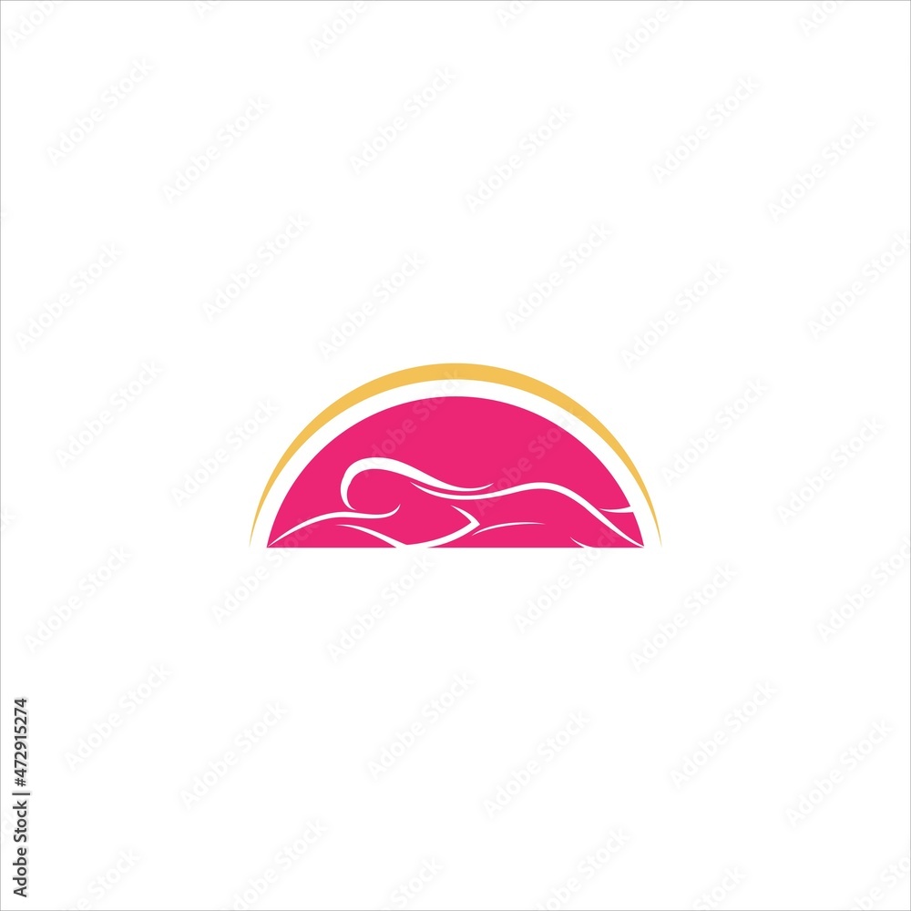 sleeping woman logo vector template abstract sleeping woman logo vector template abstract