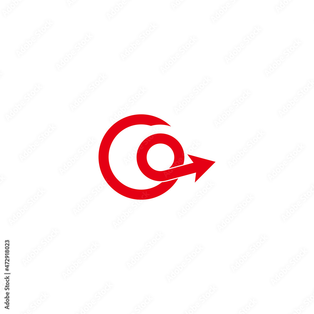 letter g circle motion arrow geometric design logo vector letter g circle motion arrow geometric design logo vector