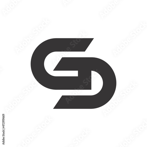 gs logo design simple clean
