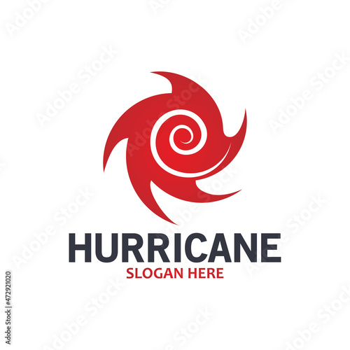Hurricane logo symbol icon illustration vector company
