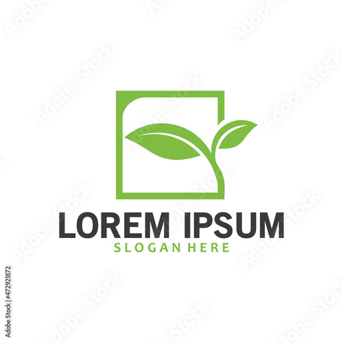 seed garden logo icon vector